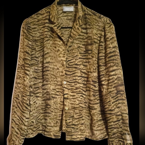 Liz Claiborne Tops - Liz Claiborne Collection Long Sleeve Button (hideaway)
Down Blouse